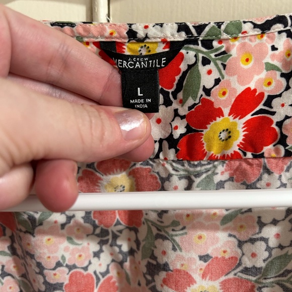 JCREW floral wrap dress- size large - Picture 5 of 7